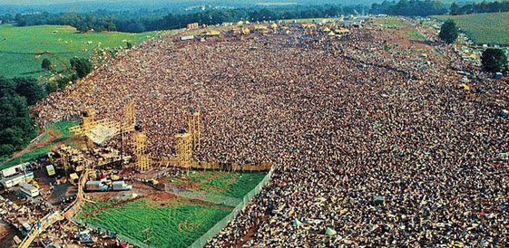 Woodstock from above